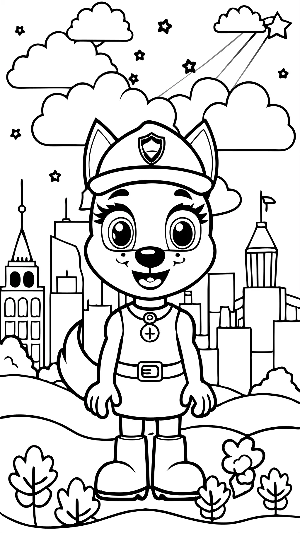 Liberty Paw Patrol para colorear